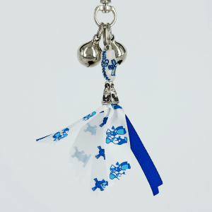 Delfts Blauw Lint met Klompje voor tas en portemonnee
