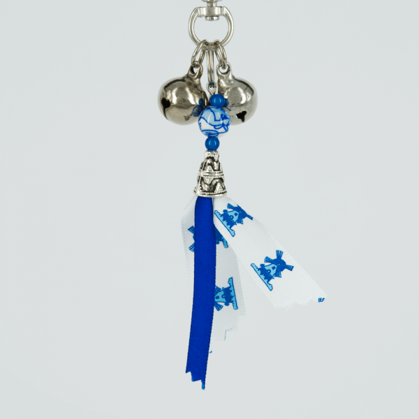 Delfts Blauw Lint met Bloemen voor tas en portemonnee