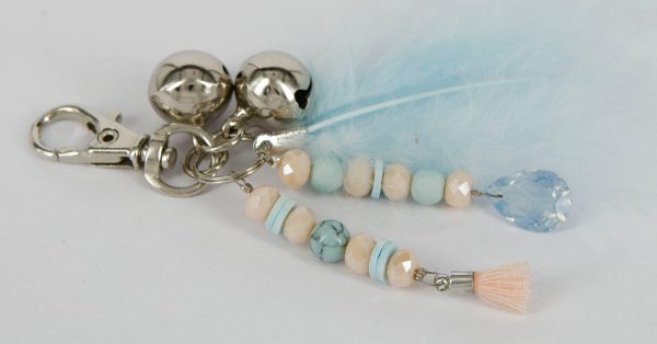 Summer Crème Mintgroen met Blauw facetglas
