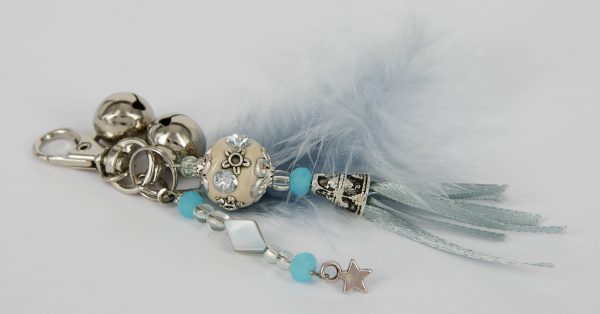 OPRUIMING Bohemian Blauwgrijs met Veer - Afbeelding 2