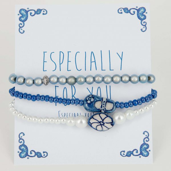 Bracelet set (3 pieces) on card - Image 2