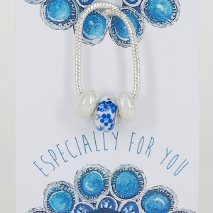 Necklace Silverplated Pandora Style on card