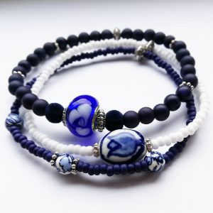 Delfts Blauw Armbandset (3 stuks)
