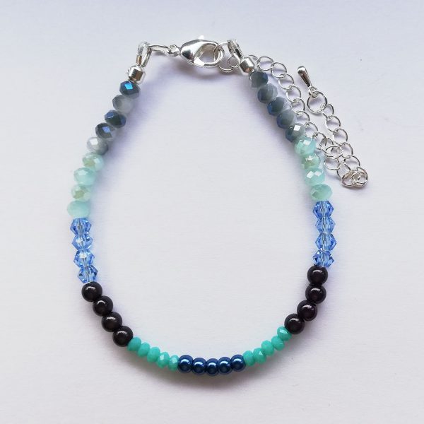 Honolulu Blauw, Mintgroen & Paarse kralen
