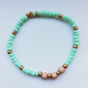 St. Tropez Mintgroen, Goud & Hout