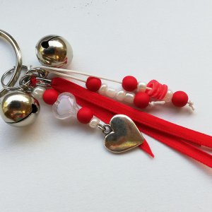 Sleutelhanger Rood met Hart