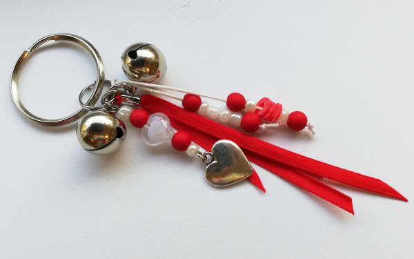 Sleutelhanger Rood met Hart