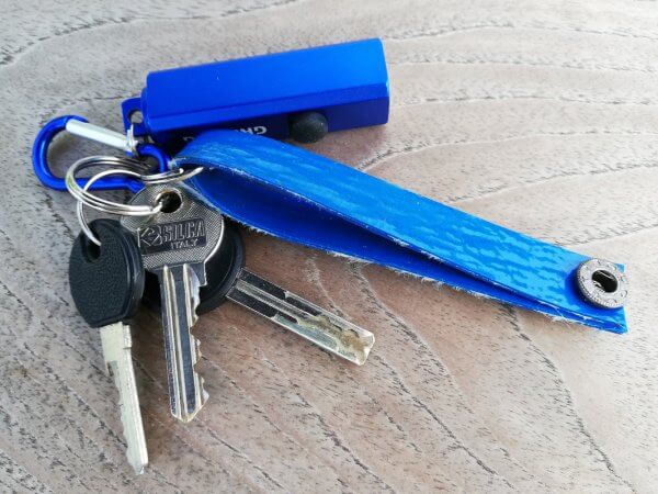 Sleutelhanger brandweerslang blauw met lampje - Afbeelding 2