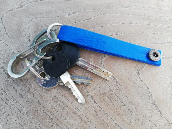 Sleutelhanger brandweerslang blauw met tool - Afbeelding 2