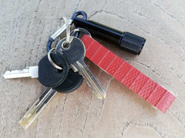 Sleutelhanger brandweerslang smal met lampje - Afbeelding 2