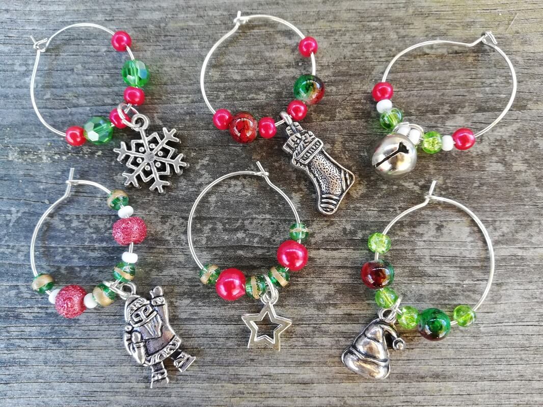 Wijnglasringen Kerst - Afbeelding 2