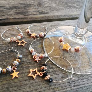 Wijnglasringen Rosé Ster