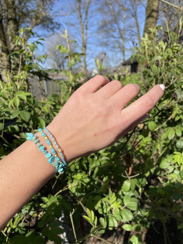 Zomer armbanden set blauw - Afbeelding 4