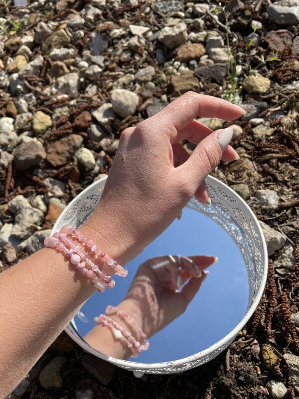 Zomer armbanden set transparant roze - Afbeelding 5