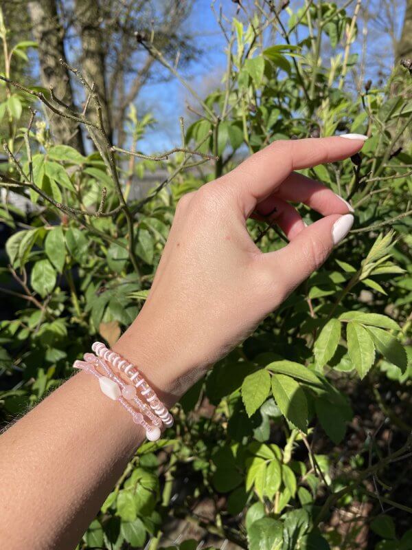 Zomer armbanden set licht roze - Afbeelding 4