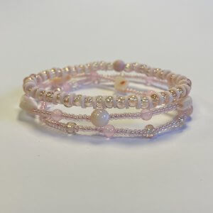 Zomer armbanden set licht roze