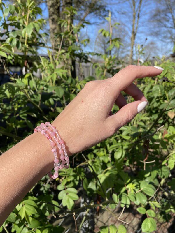 Zomer armbanden set zacht roze - Afbeelding 3