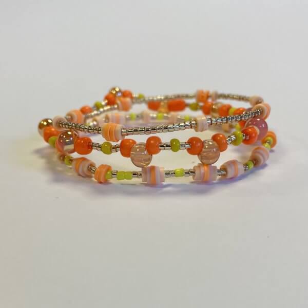 Zomer armbanden set oranje