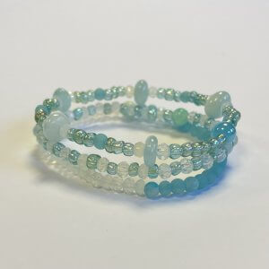 Zomer armbanden set licht blauw