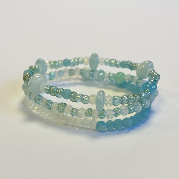 Zomer armbanden set licht blauw