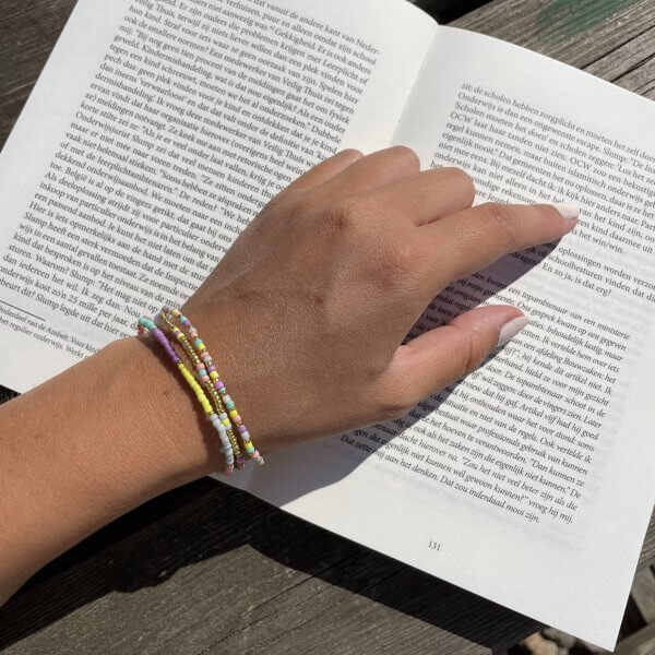 Zomer armbanden set goud - Afbeelding 3