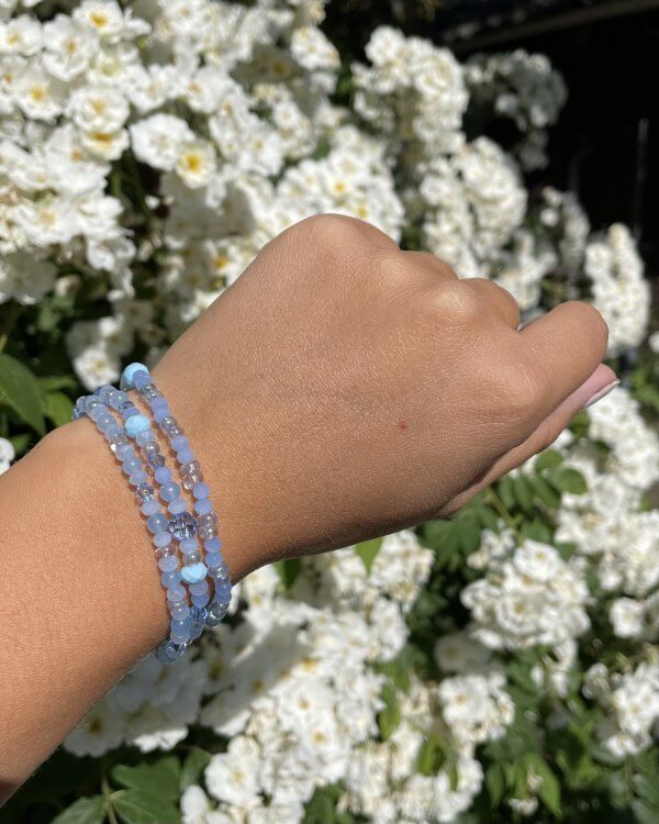 Zomer armbanden set zeeblauw - Afbeelding 2