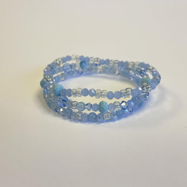 Zomer armbanden set zeeblauw