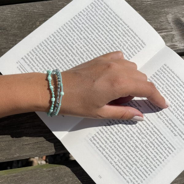 Zomer armbanden set turquoise - Afbeelding 4
