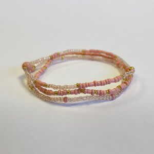 Zomer armbanden set peach