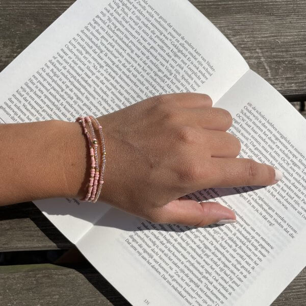 Zomer armbanden set peach - Afbeelding 3