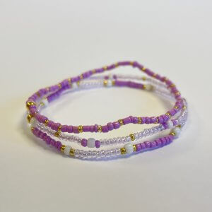 Zomer armbanden set paars