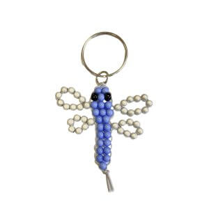 Kinder sleutelhanger figuur libelle blauw