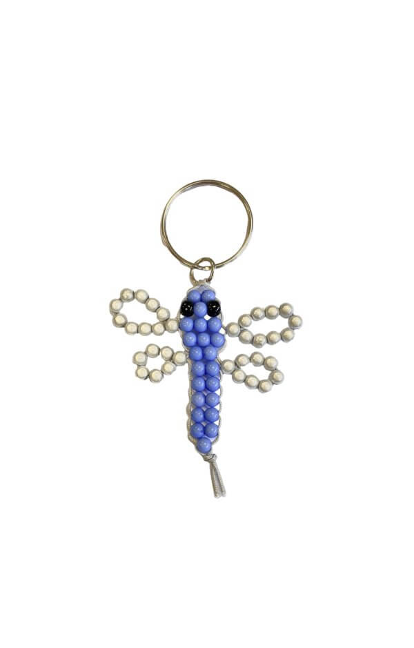 Kinder sleutelhanger figuur libelle blauw