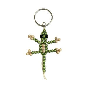 Kinder sleutelhanger figuur salamander groen