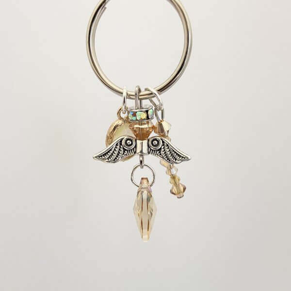 Sleutelhanger Swarovski beschermengel oranje - Afbeelding 2