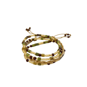 Armbanden set olijfgroen