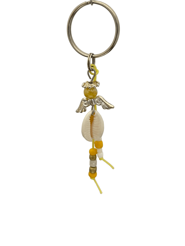 OPRUIMING sleutelhanger schelp geel