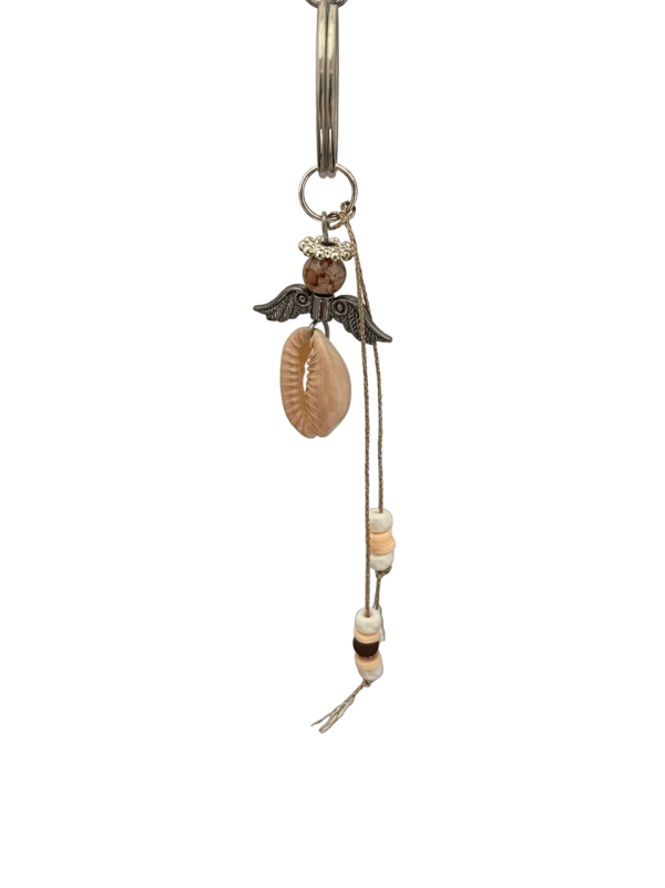 OPRUIMING sleutelhanger schelp oud roze