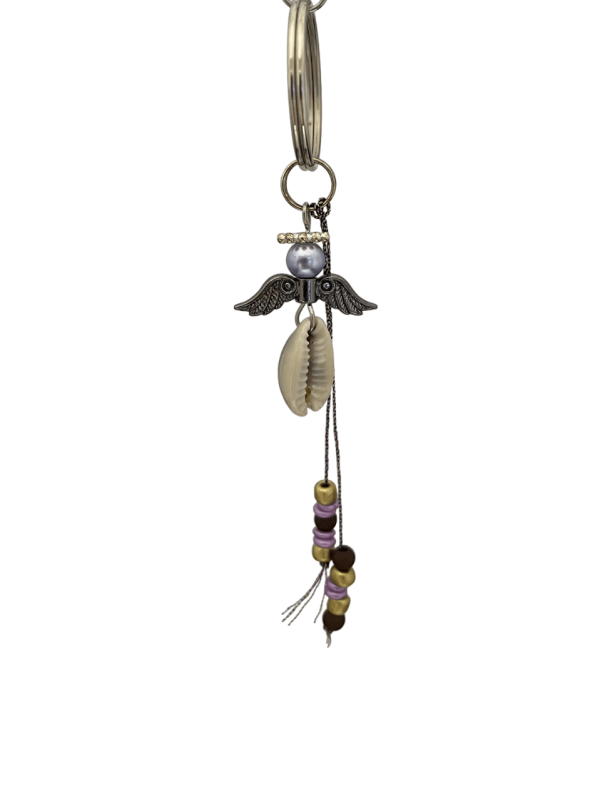 OPRUIMING sleutelhanger schelp parel