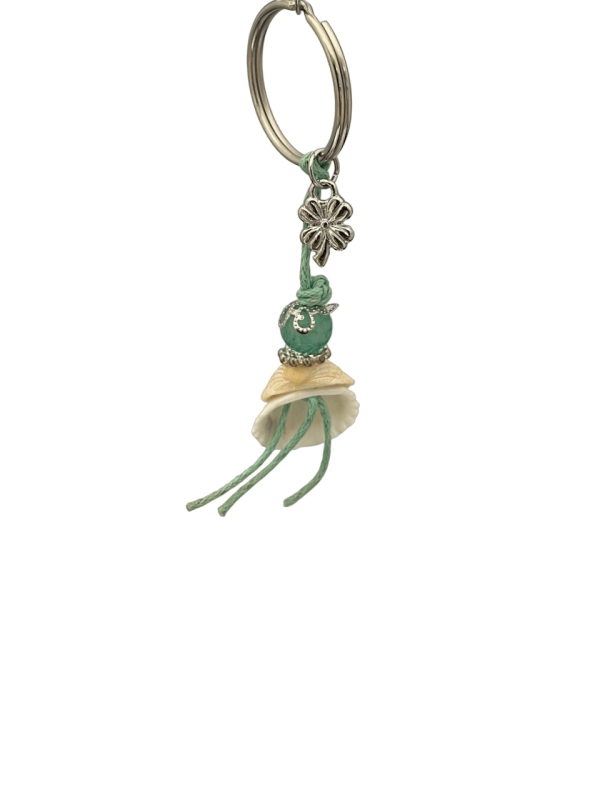 OPRUIMING sleutelhanger schelp groen