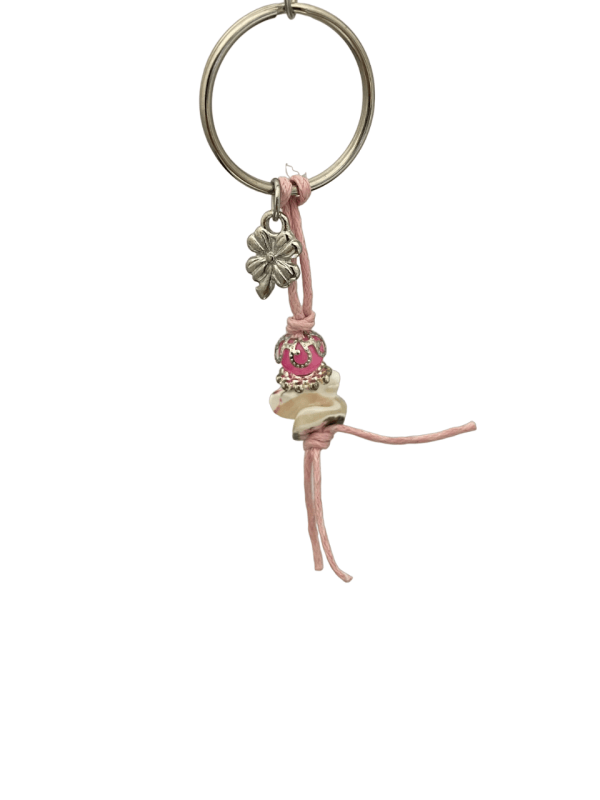 OPRUIMING sleutelhanger schelp roze