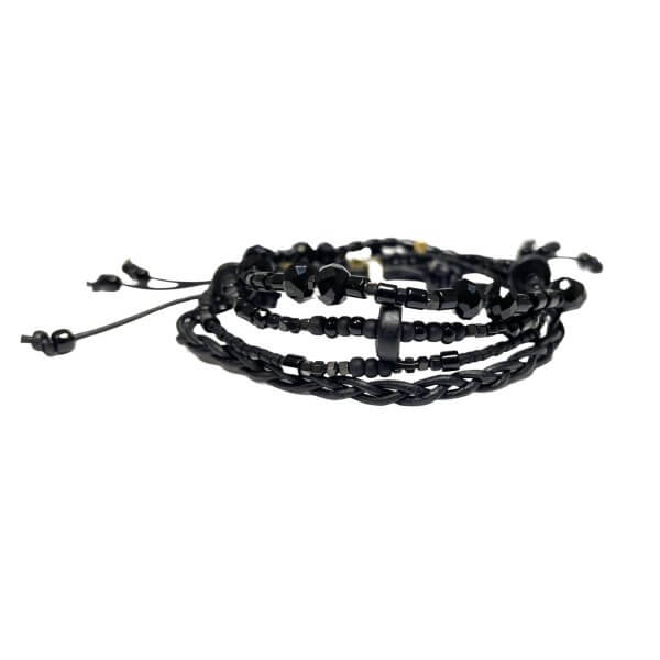 Armbanden set zwart - Afbeelding 3