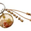 Zomer sleutelhanger schelp goud roze - Afbeelding 2