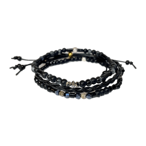 Glossy Stone armband Grey Power