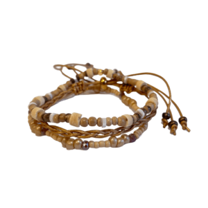 Glossy Stone armband Naturel Juwel