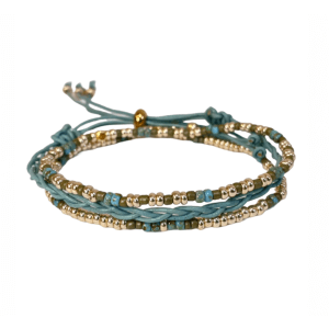 Glossy Stone armband Ocean Breeze