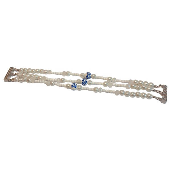 Delfts Blauw armbanden set wit - Afbeelding 2