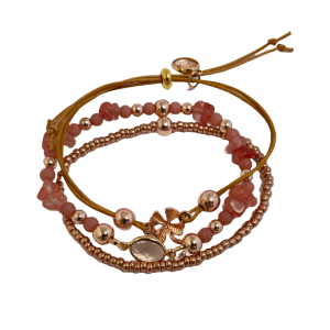 Venetië armbanden set roze