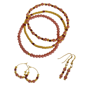 Sieraden set roze naar keuze