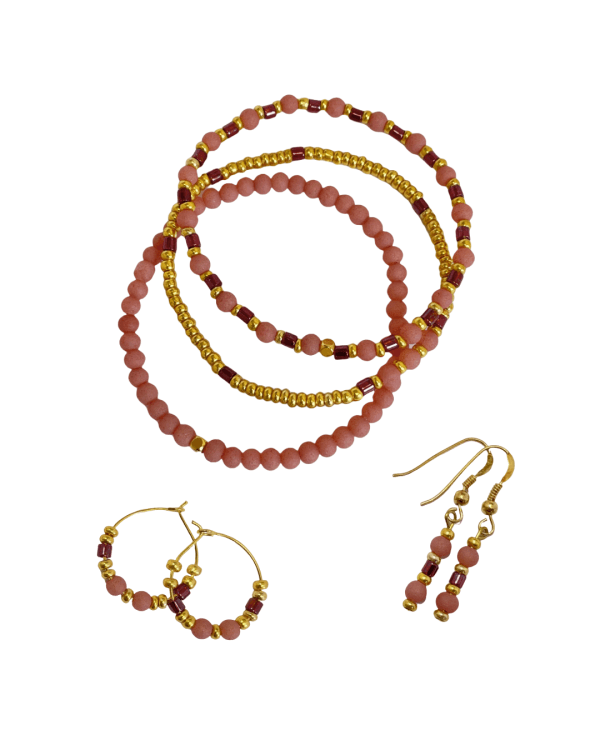 Sieraden set roze naar keuze